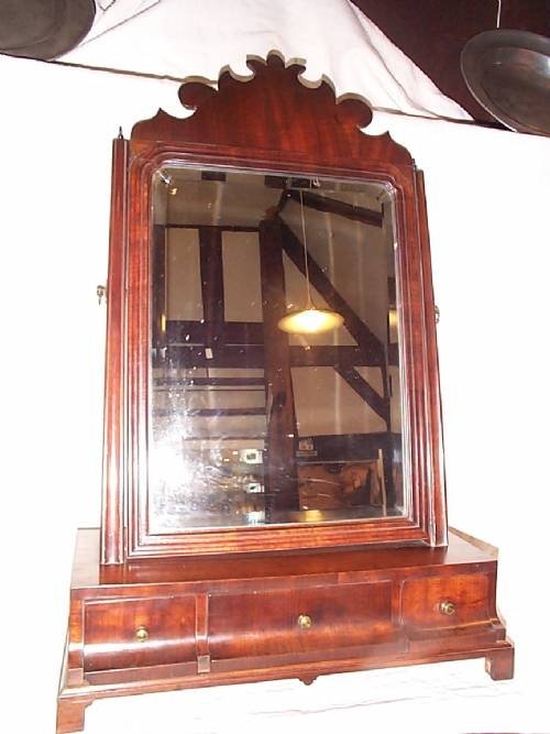 George III Mahogany Dressing Mirror